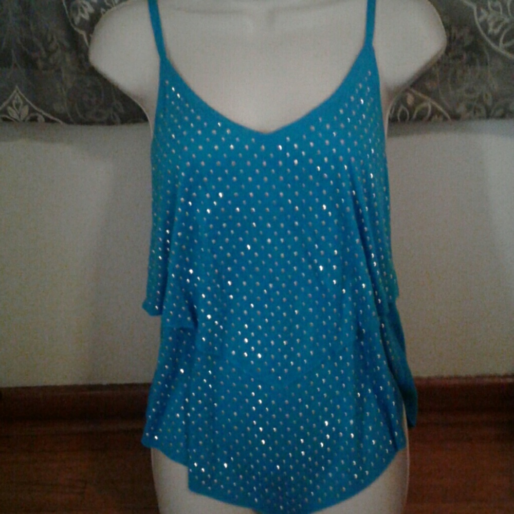 FINAL PRICE tiered embellished  top size M